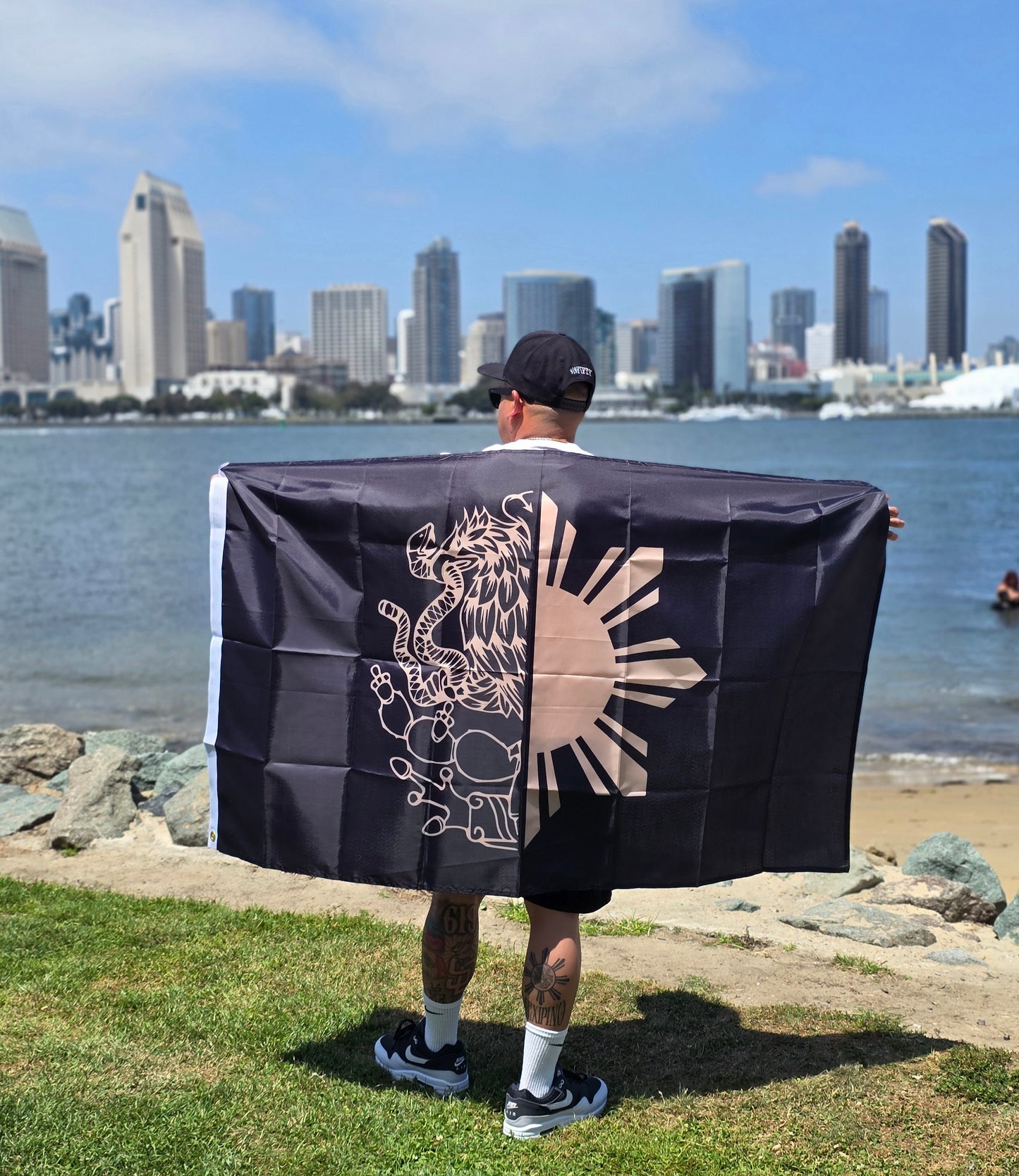 Half n Half Mexipino Flag