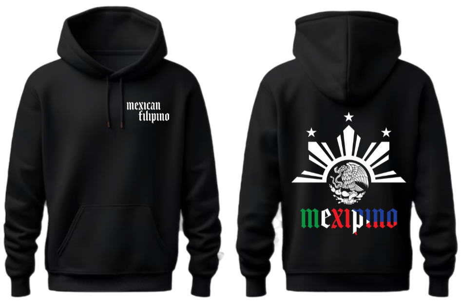Adult Hoodie Flag Print Mexipino