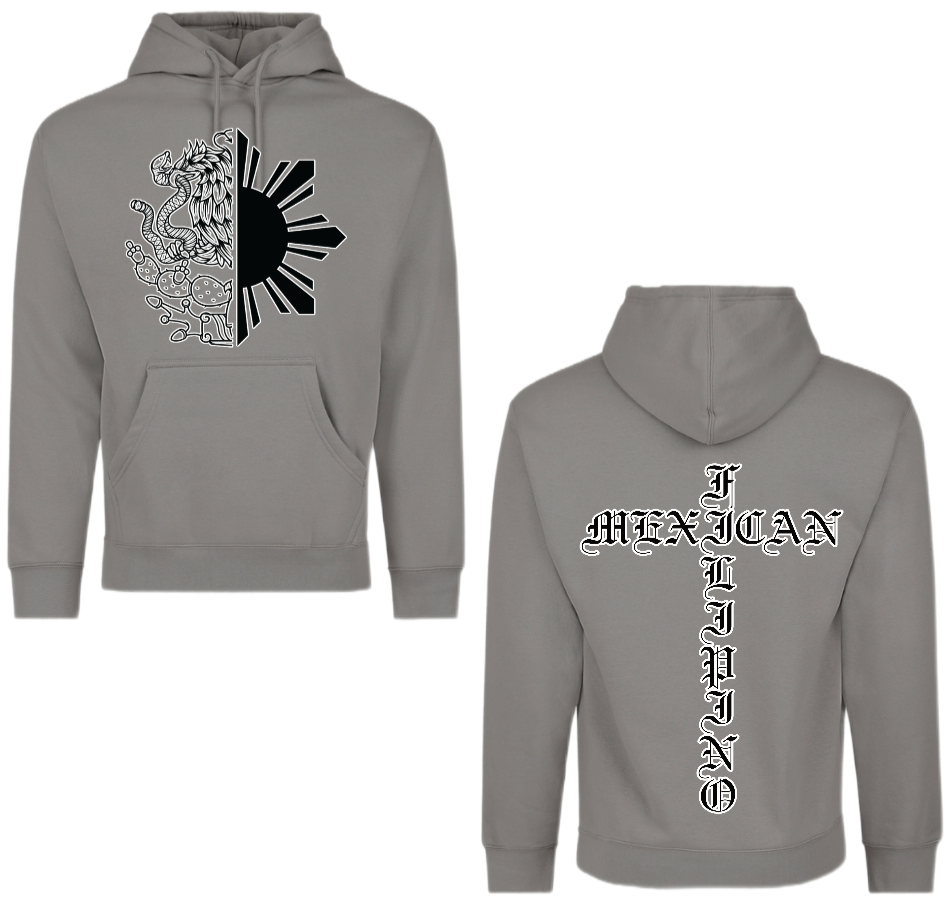 Adult Hoodie Half Eagle Half Sun Pino