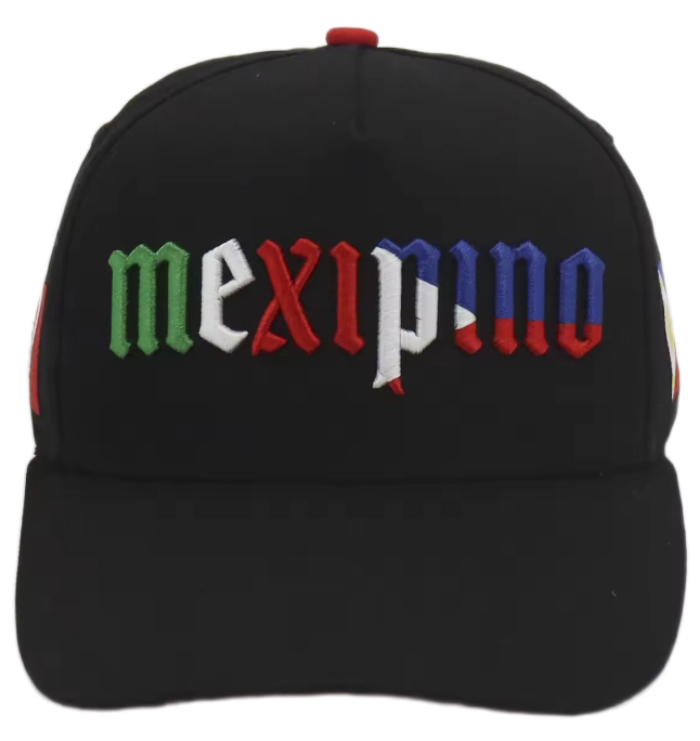 Mexipino Flag Print Hat