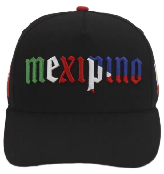 Mexipino Flag Print Hat