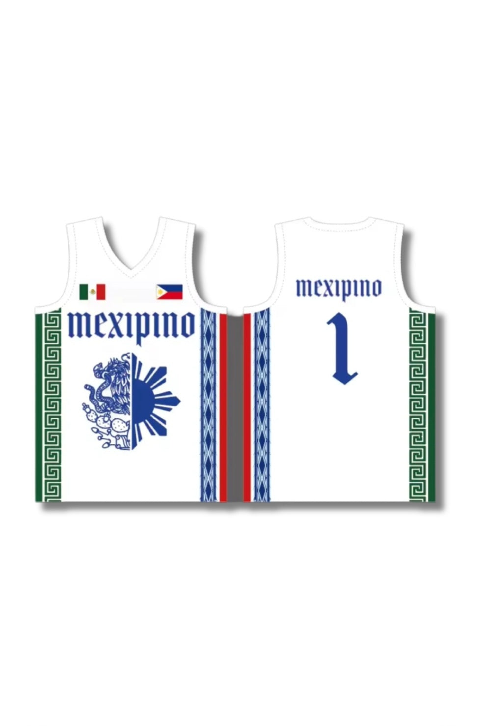 Mexipino BaksetBall Jersey (Adult)