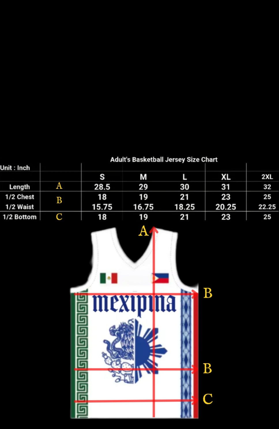 Mexipina BasketBall Jersey (Adult)